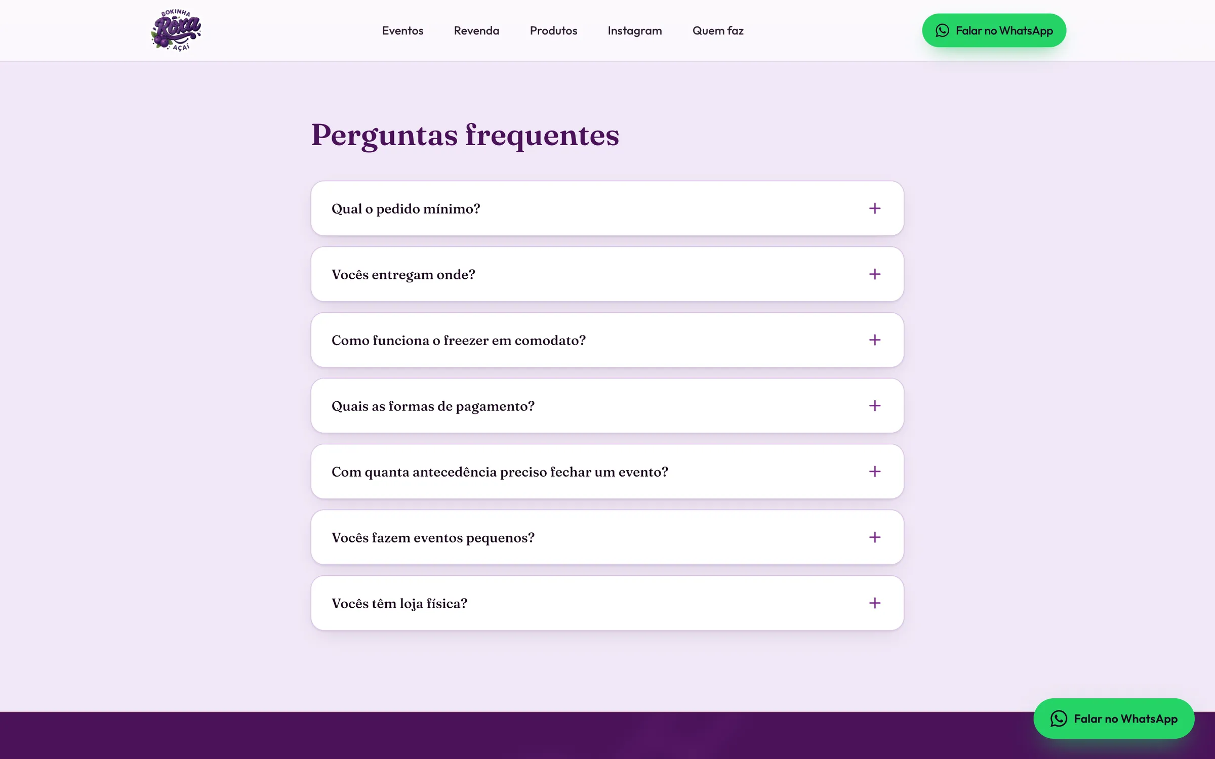 Perguntas frequentes em acordeão